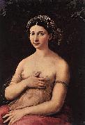 La fornarina or Portrait of a young woman, RAFFAELLO Sanzio